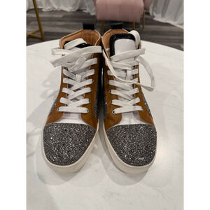 Christian Louboutin Louis Flat Strass High Top Sneakers – Size 41 (Men Sz. 8)